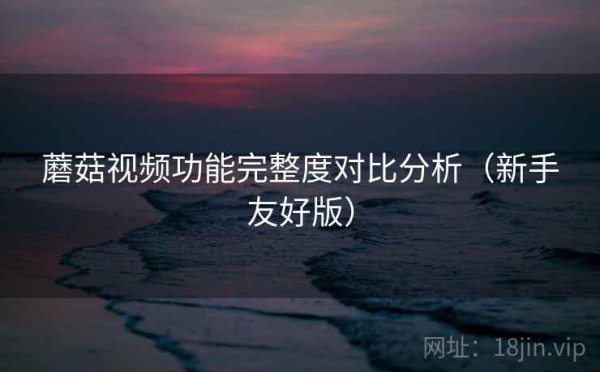 蘑菇视频功能完整度对比分析（新手友好版）